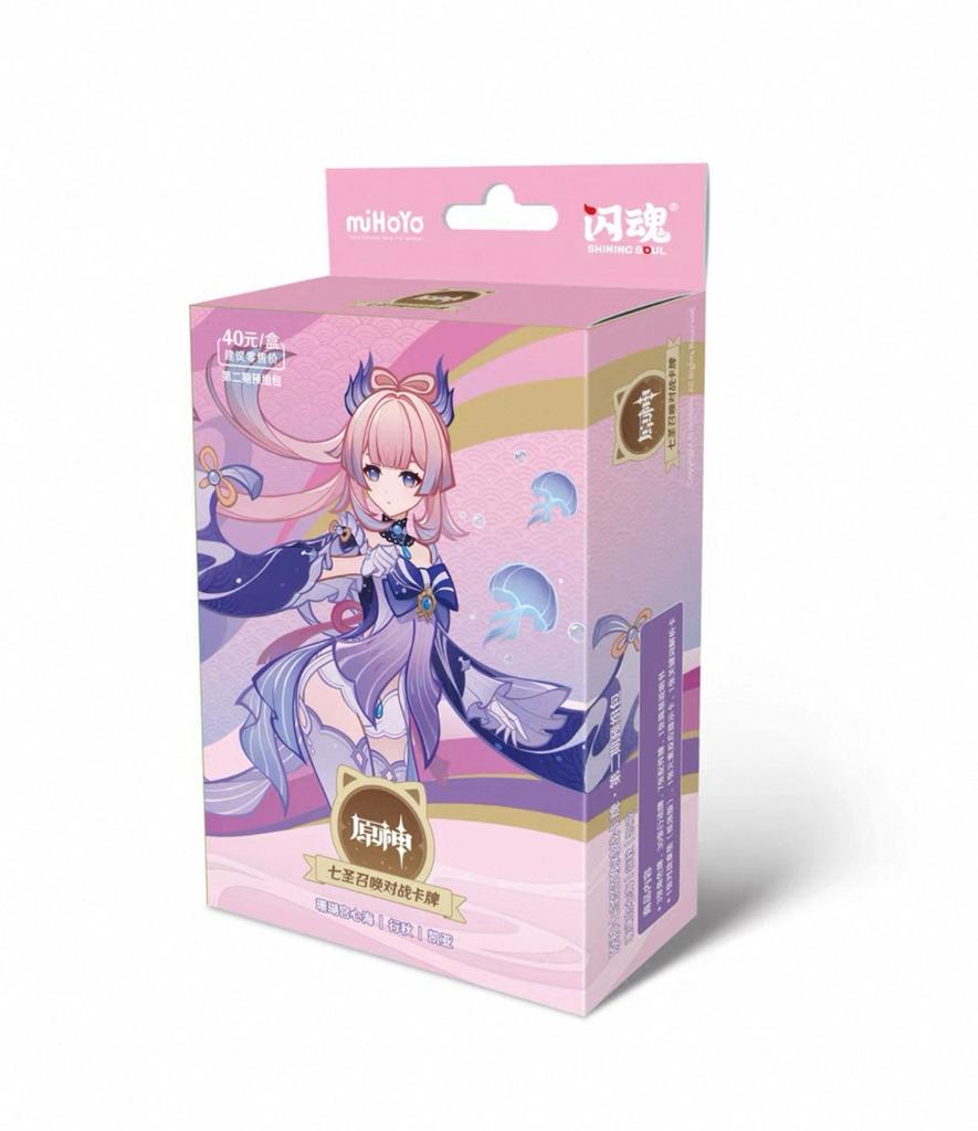 Genuine Genshin Impact Card Pre-assembled Packages The Third Bullet Booster Pack Game Peripheral Collectible Cards Toys Gifts