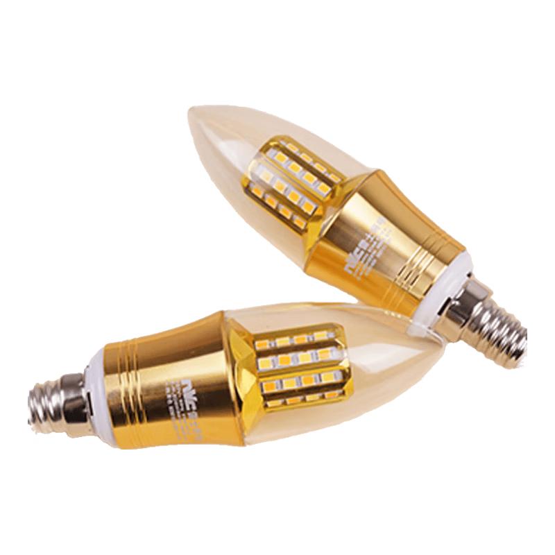 NVC 9W E14 LED Candelabra Bulb 5-Pack