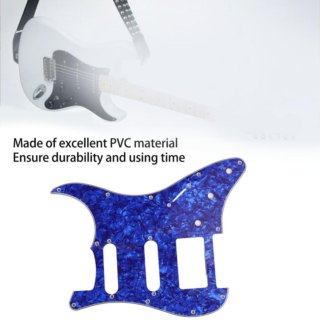 Накладка для электрогитары Пластиковая защита из ПВХ Царапина Передняя панель Крышка панели Аксессуары для инструментов Цвет синий жемчуг GSSH63/Цвет полос GSSH70