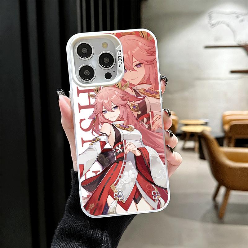 Genshin Impact Anime Shockproof Phone Case for iPhone 17 Air 16 16E 15 Pro Max 14 Plus 13 Mini 12 Back Cover Anti Fall Fundas