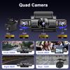 New 4 Lens Dash Cam 1080P HD Video Recorder For Car DVR 360°Auto WiFi Black Box Night Vision 24H Parking Monitor Car Assecories