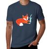 F is for Fox T-Shirt Simple Line Art Print Tee