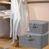 Foldable Fabric Storage Box Multi-Purpose Closet Organizer Boxes Bins Lock Storage Closet Stora H7J7