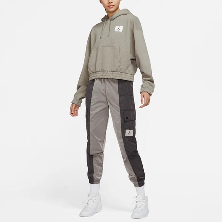Jordan Худи Essentials с тканым логотипом, свободный крой, женское, серый DD6998-320