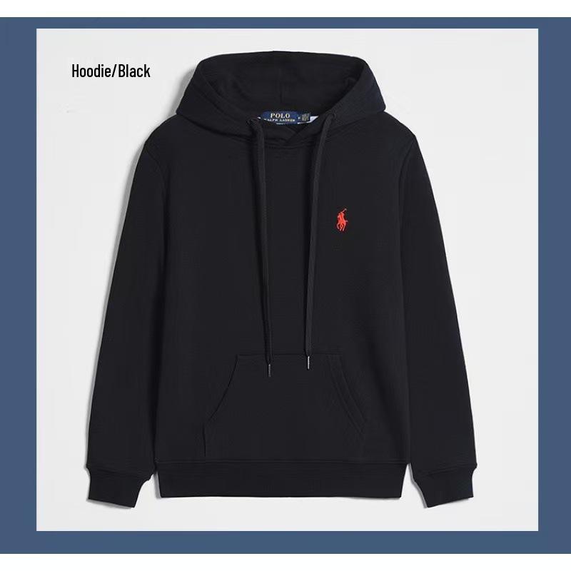 Мужской комплект: Худи на молнии и штаны с вышивкой маленькой лошади RL, весенне-осенний повседневный стиль, 2025