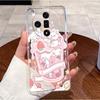 Чехол для OPPO Find X7 / X7 Ultra Pro 5G Прозрачный Роскошный Милый Любовь Кролик Забавный Узор Тонкий Мягкий ТПУ Задняя Крышка Силиконовый Чехол для Телефона