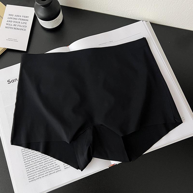 Ice Silk Seamless Anti-Exposure Underwear: Antibacterial, Anti-Embarrassment Leggings for Summer 2024