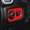 For -2025 Dodge Ram 1500/2500/3500 Red Interior Headlight Switch Cover Trim