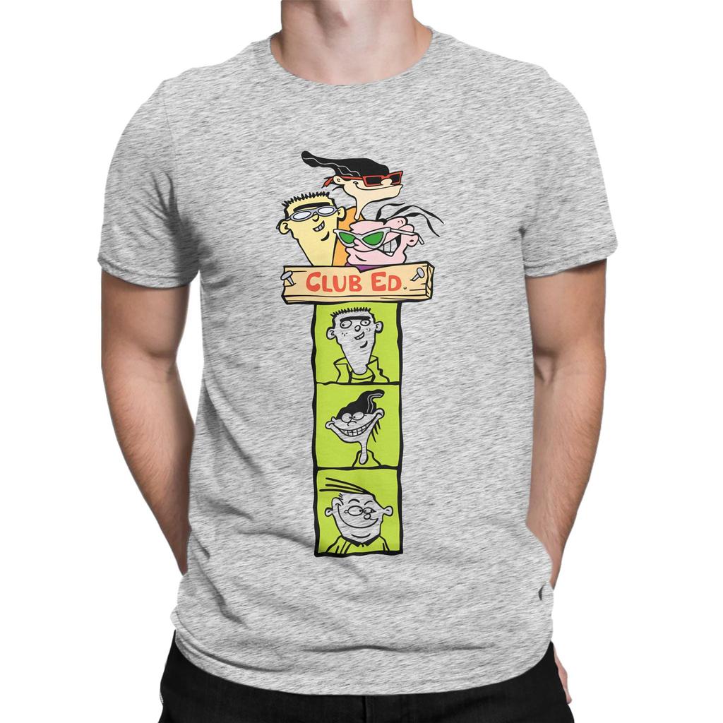 Unisex Tshirts Ededd N Eddy Cartoon Retro Funny Tower Funny 100 Cotton Tee Shirt Short Sleeve T Shirts Crew Neck Clothes New