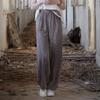 Women Straight Pants Elastic Waist Spring Vintage Tie-dye Loose Women Bandage Pants