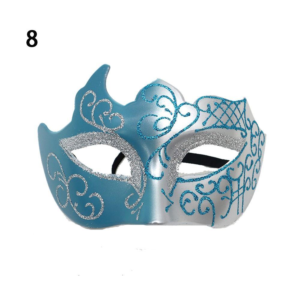 Маска Джентльмена на Пол-Лица Косплей Глянцевая Маска Танцевальная Маска Маскарадная Вечеринка