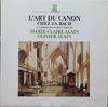 LP Record MARIE-CLAIRE ALAIN, OLIVIER ALAIN - L'art Du Canon Chez J.s. Bach 41 Ca ERX2381 ERATO 1978 Japan Classical Used