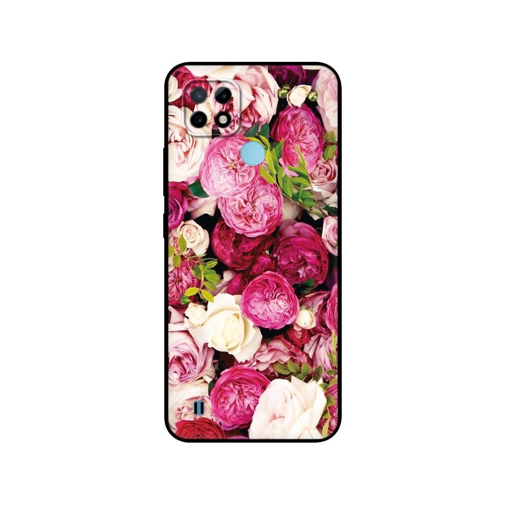 Силиконовый чехол для Realme C21 для OPPO RealmeC21 C 21, чехлы для телефонов 6,5 дюйма; Funda RMX3201 Bumper Capa Etui Мягкий черный чехол из ТПУ