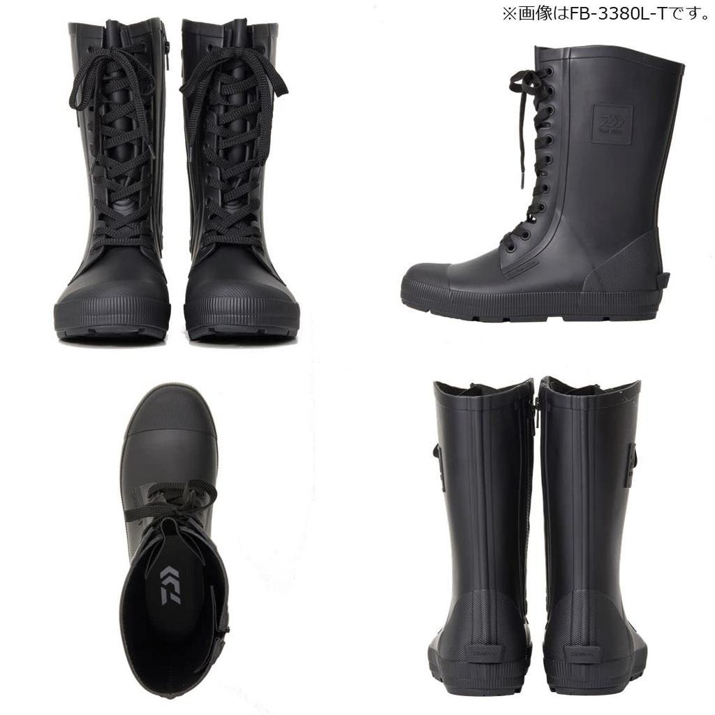 DAIWA Tight Fit Fishing Boots Black L (Felt Spikes) FB-3580L-T