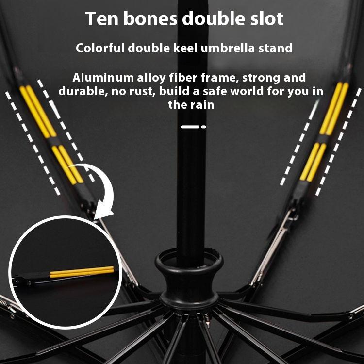 Двухрядный ветрозащитный светодиодный вращающийся складной автоматический зонт для женщин, защита от непогоды и дождя, солнцезащитный зонт двойного назначения