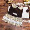 Autumn Winter Dog Dresses New Style Dog Clothes Luxury Retro Dot Pet Skirt Puppy Vest Chihuahua Bichon Dog Princess Dress Shirts