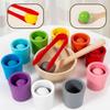 Color Matching Montessori Wooden Toy Multicolor Sorting Cognition Game Early Learning