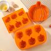 Halloween Moulds Silicone Pumpkin Shape Cake Mold Non-stick Dessert Chocolate Mold DIY Handmade Baking Pudding Fondant Tools
