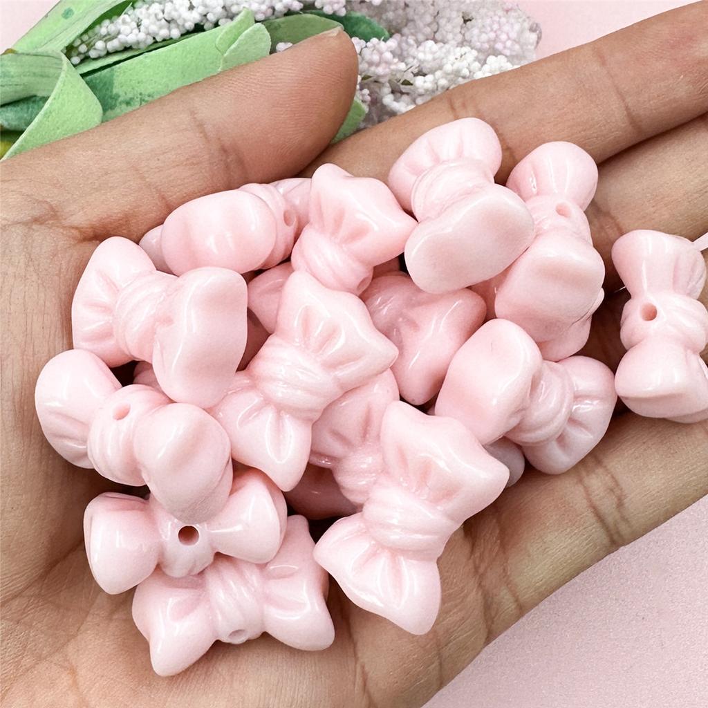 Материалы для бусин Мода 16*23мм Цепочка для мобильного телефона Изготовление браслета DIY Однотонный бантик Макарон 20шт Ювелирные аксессуары Аксессуары