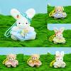 Cute Bear Plush Keychain Toy With Pp Cotton Filling For Kids Backpack Accessories
