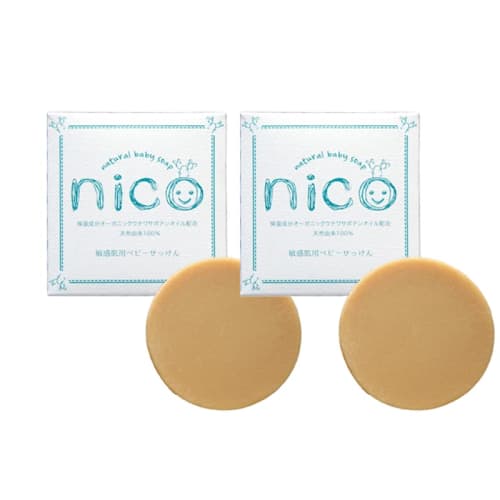 Nico Soap (Set of 2) Nico Soap Foaming, Additive-Free Body Soap, Moisturizing Baby Soap
