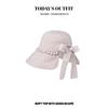 Summer Versatile Sun Protection Sun Hat for Women's New Wrap Around Large Hat with Bow Fisherman's Hat