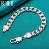 12mm Side Chain Silver Fashion Bracelet