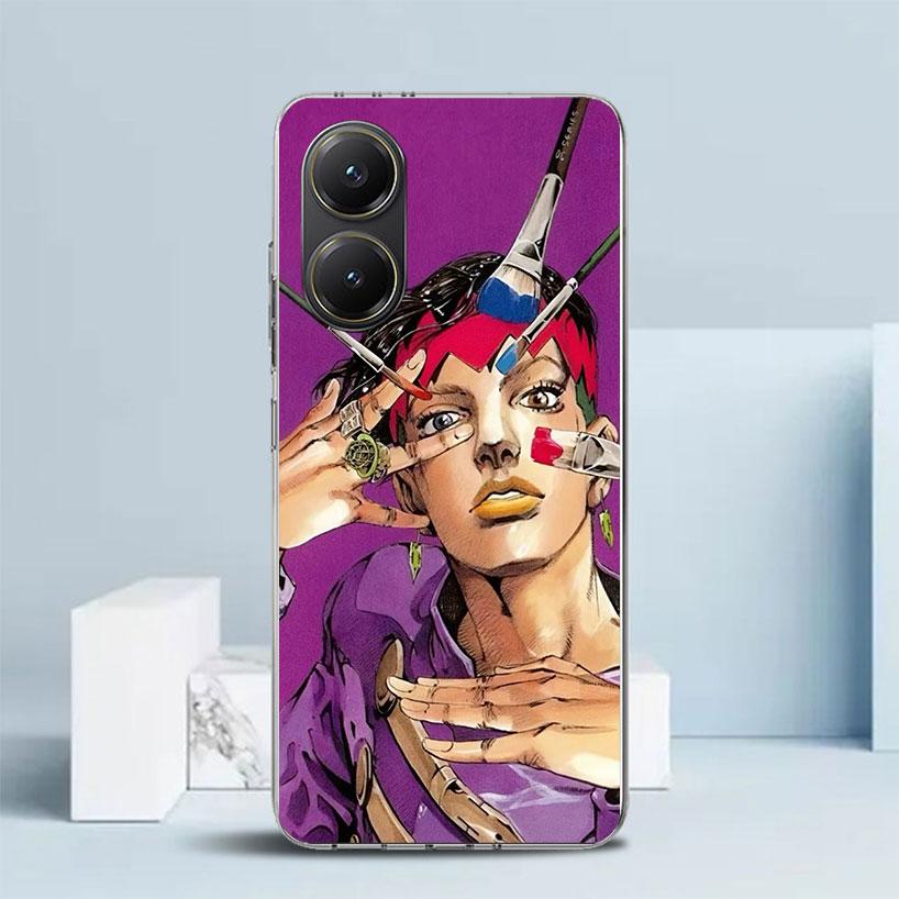 JoJo Adventure Рохан Кисибэ Мягкий Чехол для Xiaomi Poco F7 Ultra X7 X6 X5 Pro M7 Чехол для Телефона Redmi 15 15C 13 13C 12 12C 10 10C Pr
