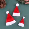 2Pcs Dollhouse Miniature Christmas Santa Claus Hat Doll Accessories Red Hat Xmas Home Decor Xmas Hat for Children Xmas Gift