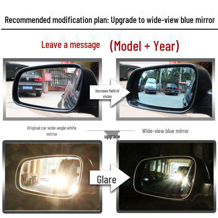 Wuling Bingo Reversing Mirrors: Wide View, Anti-Glare, Reflective