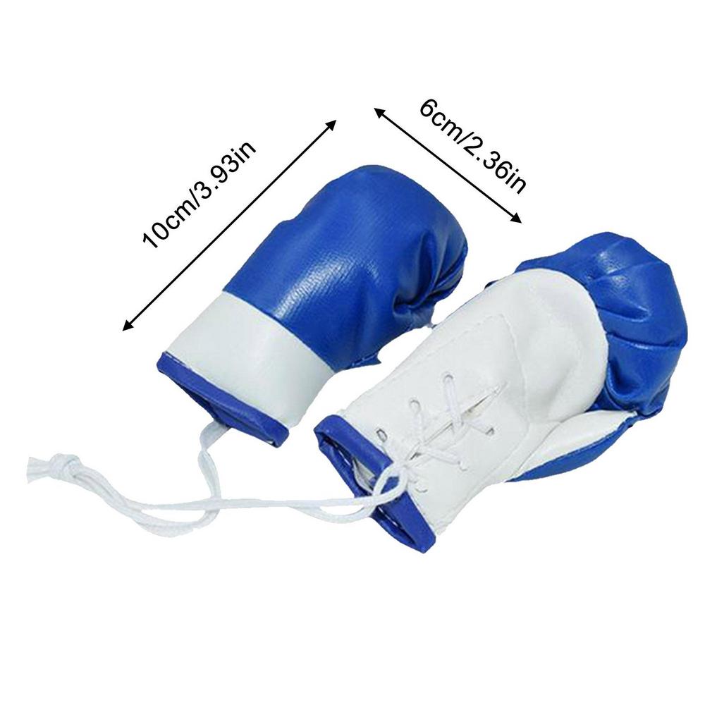 Мини боксерские перчатки 2 шт., боксерские перчатки для зеркала автомобиля, миниатюрные боксерские перчатки, праздничная модель, украшение, зеркала заднего вида