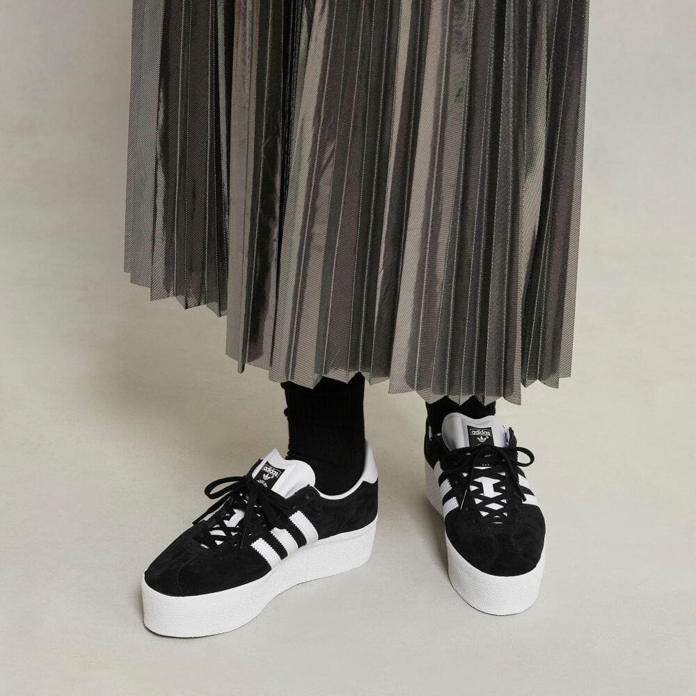 Adidas Обувь GAZELLE UP Белые кроссовки ORIGINALS Унисекс IH1290 Обувь Белая/Основная Черная/Обувь Белая