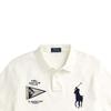 Polo Ralph Lauren FW23 Рубашка поло с коротким рукавом с принтом логотипа животного Мужской верх Белый 710910565-003
