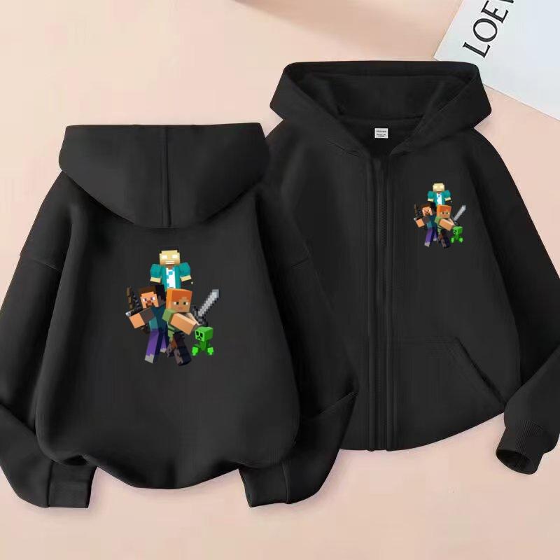 Children's Hoodies with Zippers,jackets,cartoon and Anime,sportswear for Boys and Girls Aged 3 to 12, Sports Jackets and Hoodies