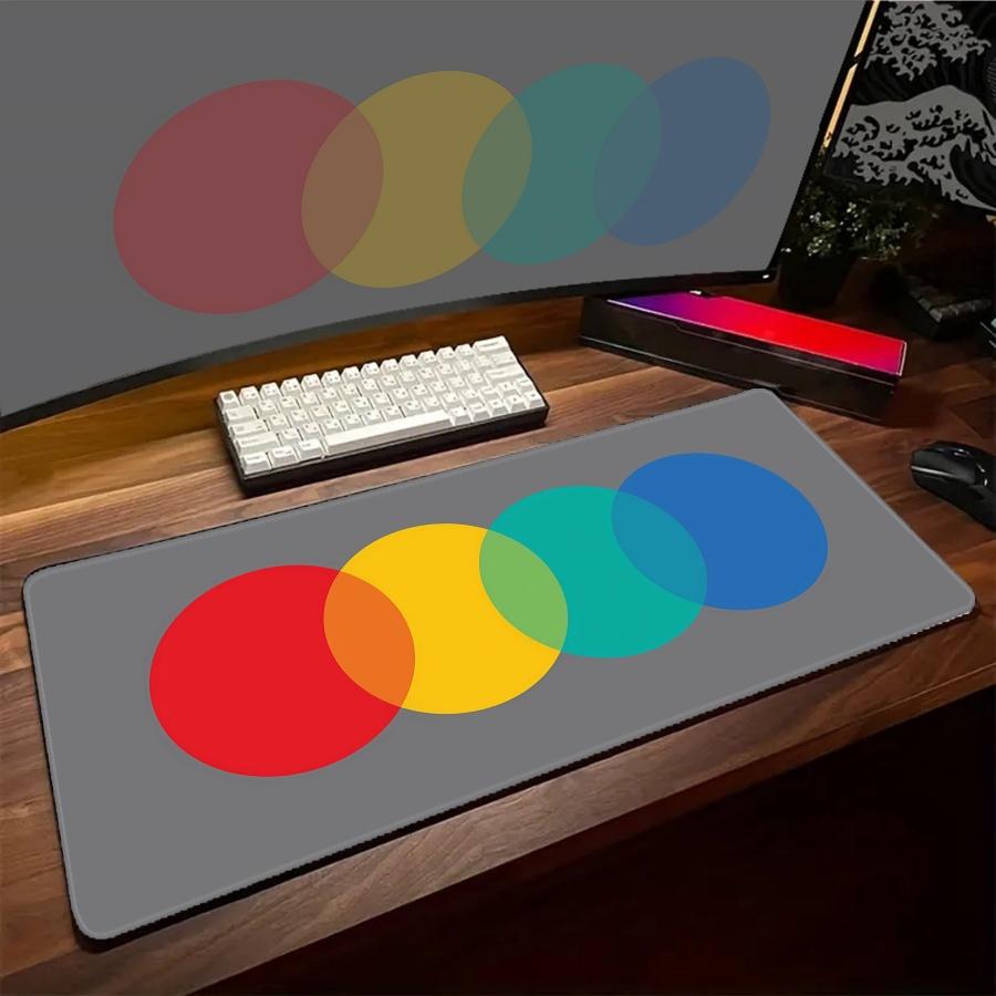 Игровой коврик для мыши Абстрактный Большой коврик для мыши Геймерские Аксессуары для скорости Клавиатурные коврики Нескользящая Резиновая Художественная Линия Настольный коврик