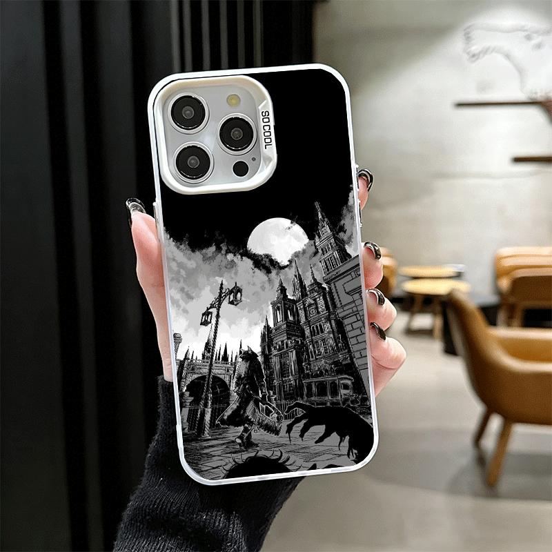 B-Bloodborne Game Soft Phone Case for iPhone 15 16 17 Pro Max 17Air 16E 14 Plus 13 12 Mini Shockproof Cover Back Shell