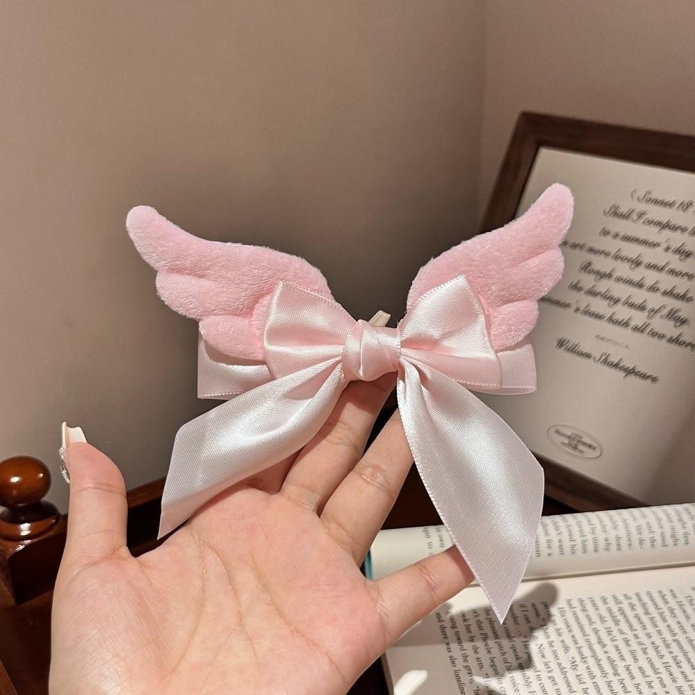 Alligator Clip Bow Hair Clip Plush Ribbon Hair Clip Gifts Back Head Clip