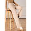 Women's High-Waist Soft Straight Wide-Leg Tie-Waist Pants