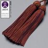 Buddhist Altar Shop Takita Shoten Kyoto Buddhist Prayer Beads for Men, 18 Red Tiger's Eye Beads, Silk Tassel with Head, Prayer Beads Bag, Suitable for