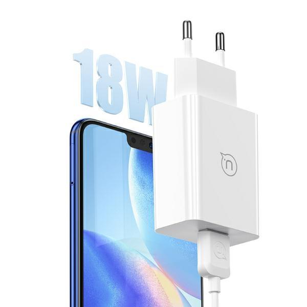 Usams 18W Charger + 1M Usb-C/Usb-A Cable For Apple Fast Charging Phones