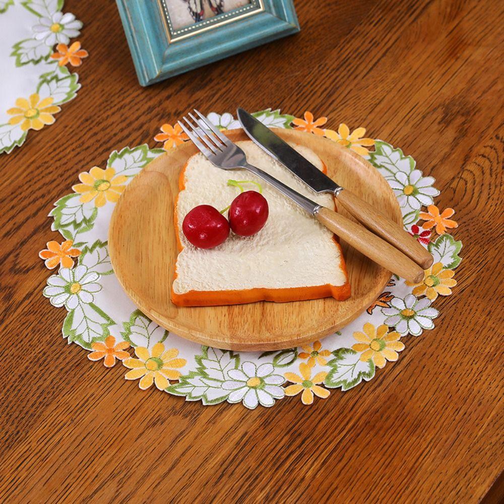 Вышивка ремесло пасхальный декор для вечеринки атласная ткань украшение для дома подставка для чашек салфетка коврик для столовых приборов