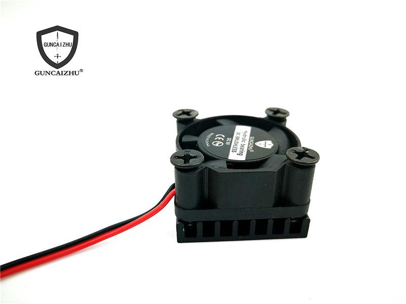 Silent 2510 Micro Cooling Fan with Heatsink, 2.5CM Fluid Bearing, 12V/5V/24V, 26*17MM