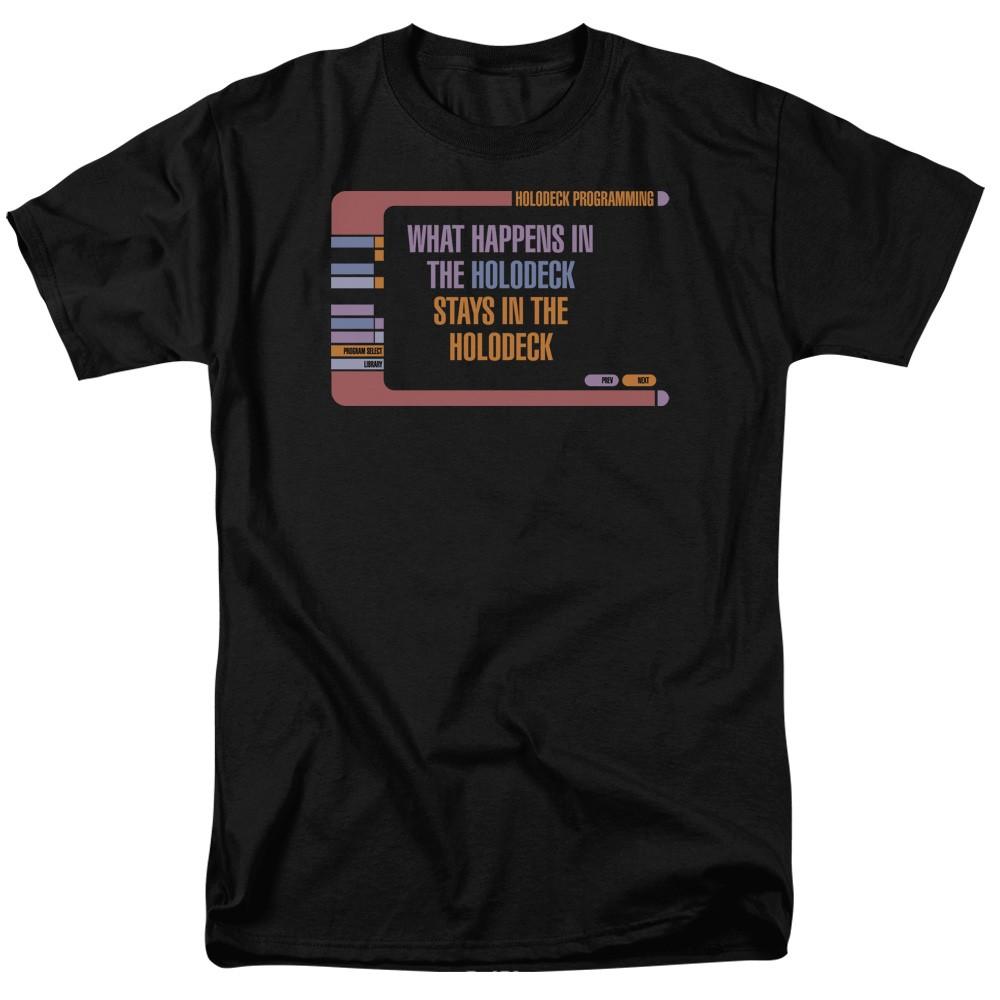 Star Trek - Holodeck Secrets - Adult Unisex Short Sleeve T-Shirt - Black