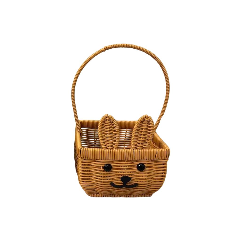 Handmade Rattan Woven Shopping Basket, Bath Basket, Outdoor Picnic Basket, Vegetable Shopping And Picking Old-fashioned Vegetable Basket.