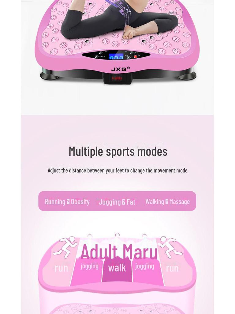 Вибрационный тренажер JXG: Ленивая формирователь тела, вибрационная платформа для укрепления мышц и похудения.
