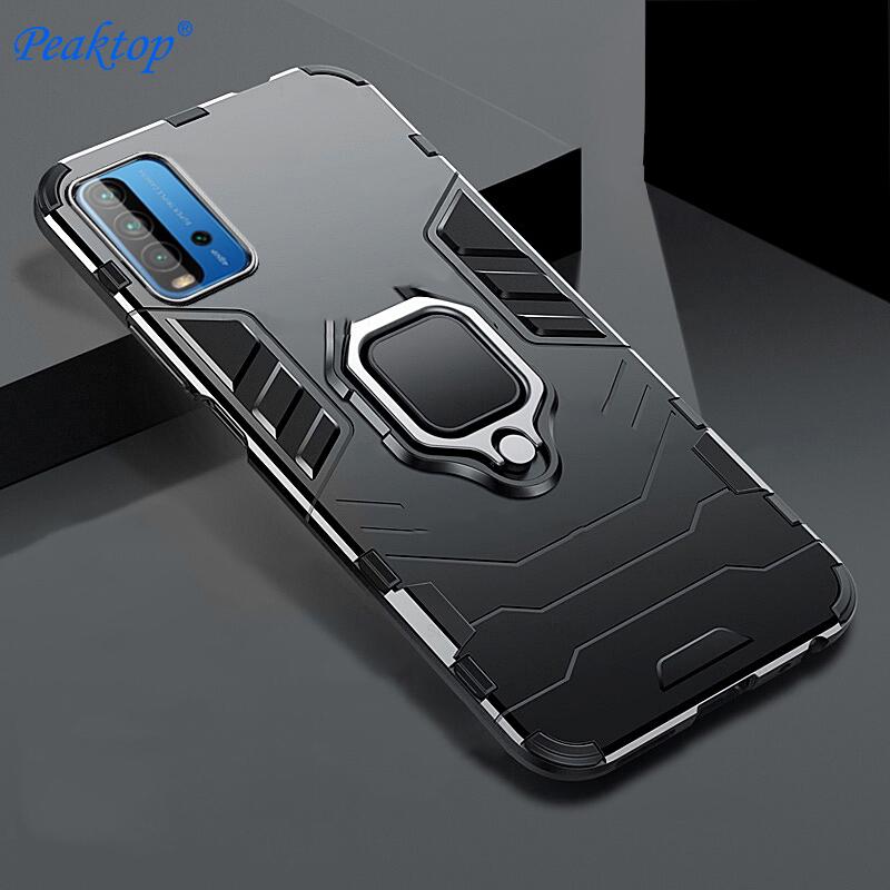Бронированный противоударный чехол для Xiaomi Redmi 9T Чехол для Redmy 9T 9 T T9 Redmi9T Funda Жесткий ПК Автомобильный магнитный держатель Защитное кольцо Крышка