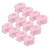 12pcs Heatless Coral Fleece Hair Rollers Hair Curlers DIY Curl Hair Styling Tools Pink