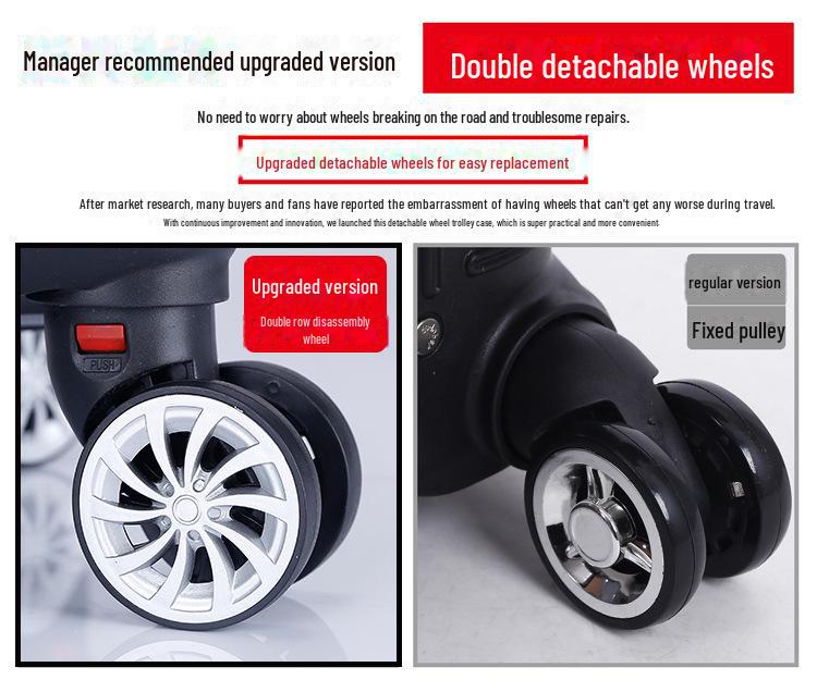 Универсальный деловой чемодан на колесах с замком — мужской и женский, 20", 24", 28" чемодан на колесиках для посадки