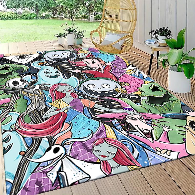 Halloween Characters Collage Carpet Rug Soft Washable Antislip Home Living Room Sofa Mats Personalized Christmas Rug