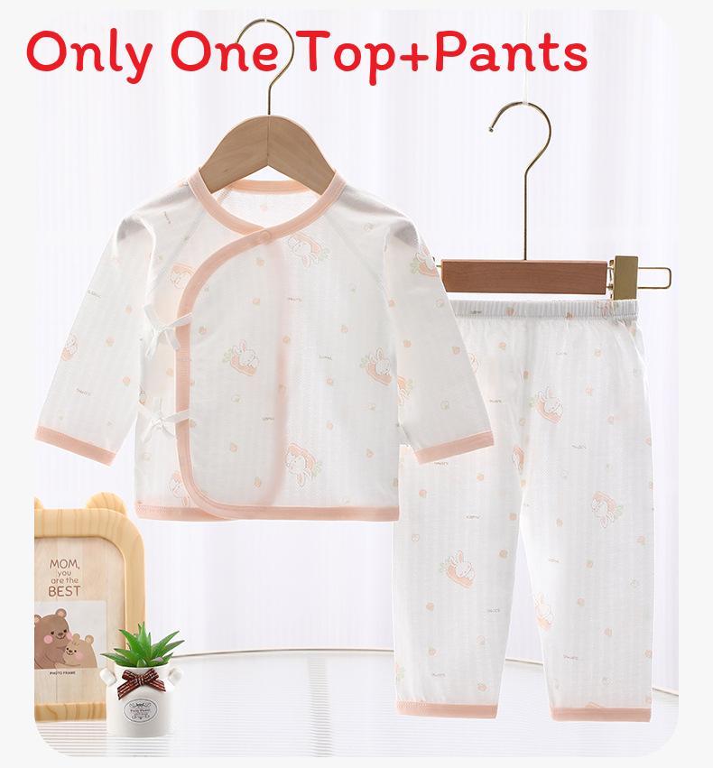 Baby Summer Lightweight Cotton Kimono Set With Antibacterial Feature For Newborns